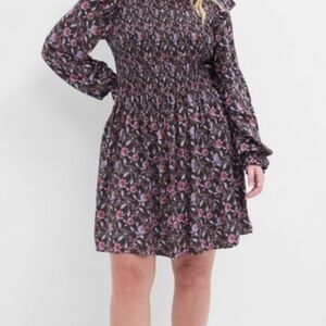 GAP Floral Women's Dress in Brown and Pink